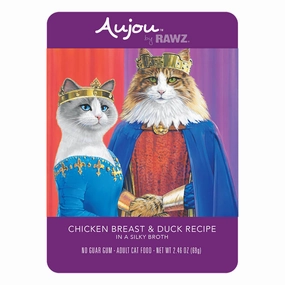 RAWZ Aujou Chicken & Duck Wet Cat Food cat treats toys for cats cat hair remover cat cleaning supplies cat food bowl
