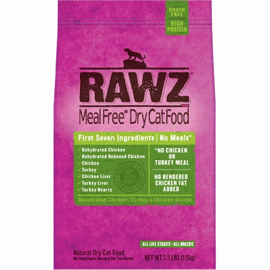 RAWZ Meal Free Dehydrated Chicken and Turkey Dry Cat Food cat treats toys for cats cat hair remover cat cleaning supplies cat food bowl
