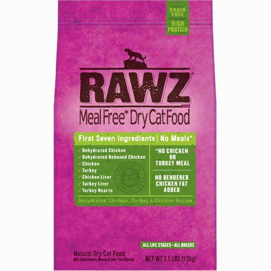 RAWZ Meal Free Dehydrated Chicken and Turkey Dry Cat Food cat supplies cat house cat tree cat feeder cat collar