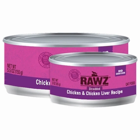 RAWZ Shredded Chicken & Chicken Liver Wet Cat Food cat treats toys for cats cat hair remover cat cleaning supplies cat food bowl
