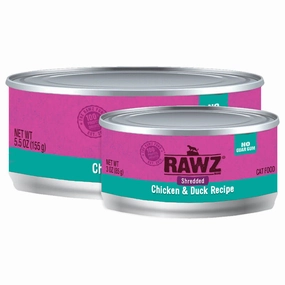 RAWZ Shredded Chicken & Duck Wet Cat Food cat treats toys for cats cat hair remover cat cleaning supplies cat food bowl