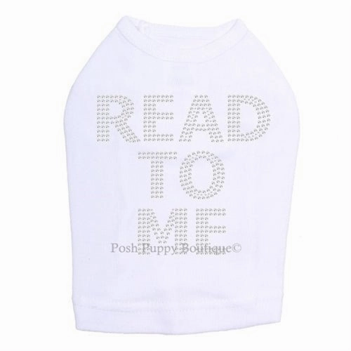 Read To Me (Therapy Dog) Rhinestone Tanks- Many Colors