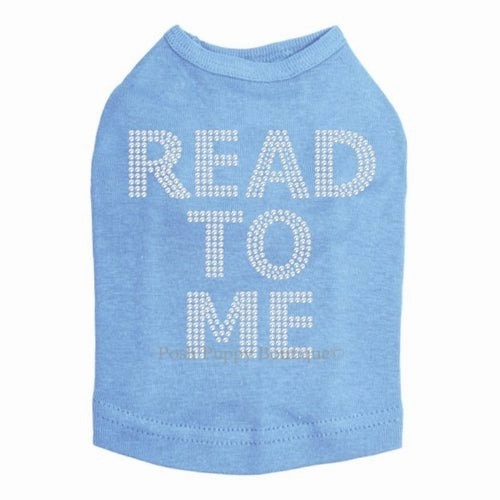Read To Me (Therapy Dog) Rhinestone Tanks- Many Colors