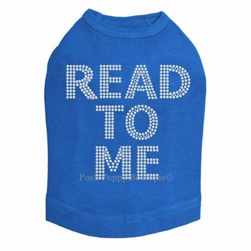 Read To Me (Therapy Dog) Rhinestone Tanks- Many Colors