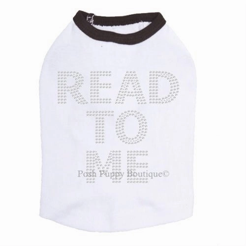 Read To Me (Therapy Dog) Rhinestone Tanks- Many Colors