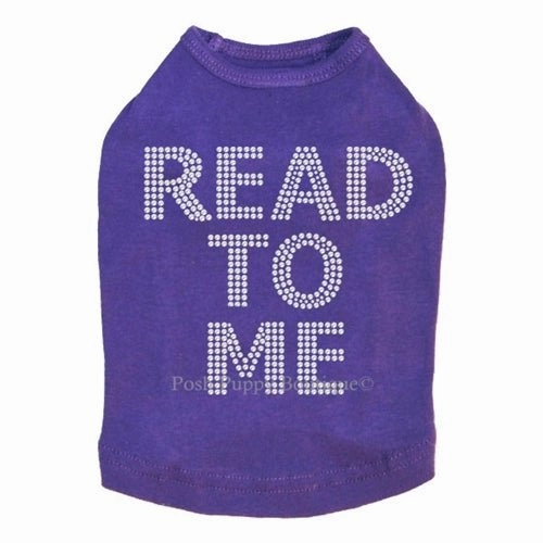 Read To Me (Therapy Dog) Rhinestone Tanks- Many Colors