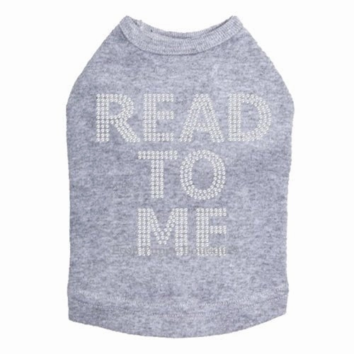 Read To Me (Therapy Dog) Rhinestone Tanks- Many Colors