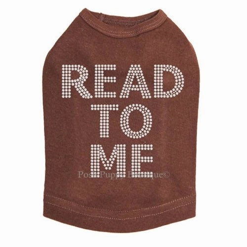 Read To Me (Therapy Dog) Rhinestone Tanks- Many Colors