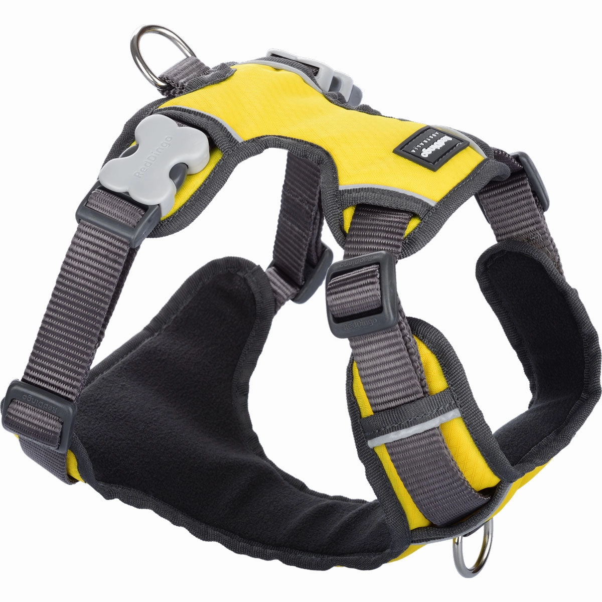 Red Dingo Padded Harness - Yellow dog leash harness set dog leash clip rope dog leash retractable leash