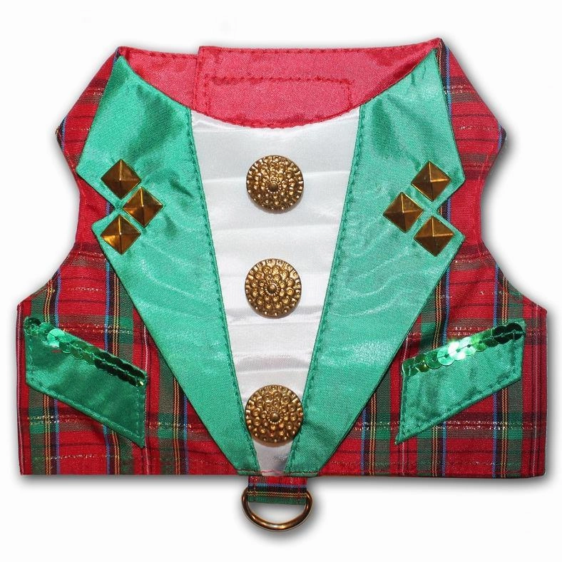 Red Tartan Plaid Christmas Tuxedo Dog Harness Vest treats for dogs dog biscuits dog reward treats organic dog snacks natural dog biscuits