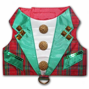 Red Tartan Plaid Christmas Tuxedo Dog Harness Vest treats for dogs dog biscuits dog reward treats organic dog snacks natural dog biscuits