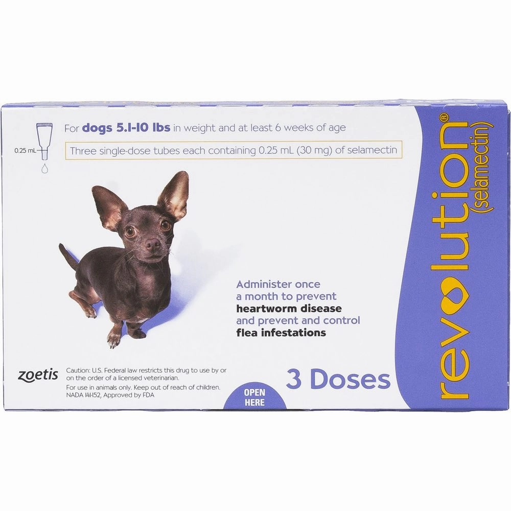 Revolution For Dogs Weighing 5-10lb 3pcs