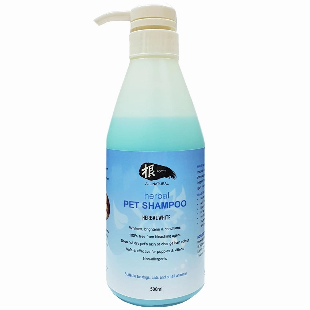 Roots All Natural GEN Herbal White Pet Shampoo pet health pet wellness pet pain relief pet probiotic pet calming
