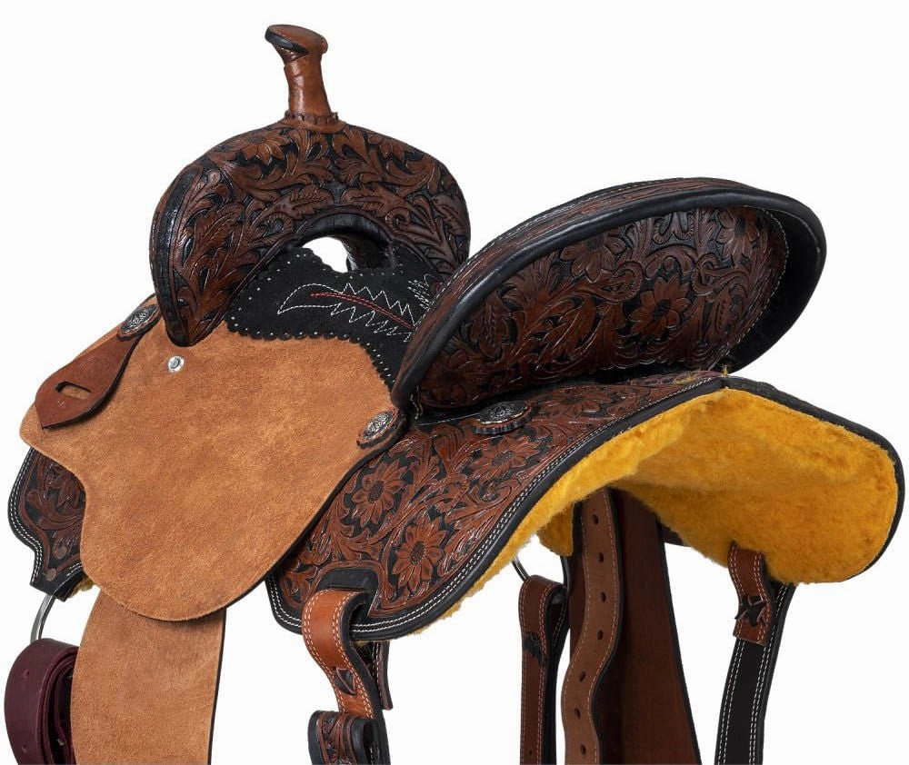 Royal King Two Tone Hawley Barrel Saddle Package