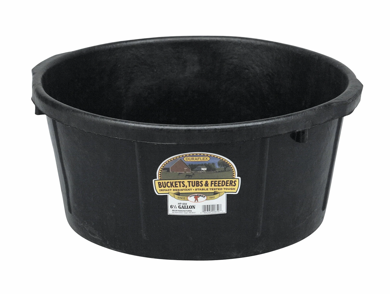 Rubber All-Purpose Tub, 6.5 Gallon