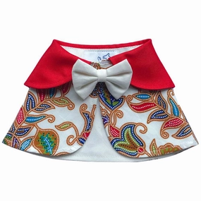 RuffCo Handcrafted Cape For Cats & Dogs (White Batik) puppy food dog jerky treats dog dental treats dog chicken strips organic dog food
