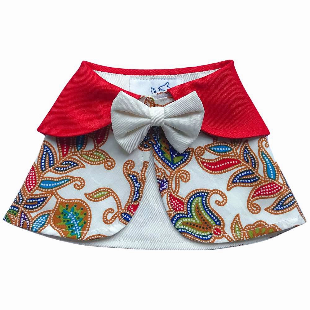 RuffCo Handcrafted Cape For Cats & Dogs (White Batik) puppy food dog jerky treats dog dental treats dog chicken strips organic dog food