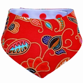 RuffCo Handcrafted Reversible Bandana For Cats & Dogs (Red Batik) grain free dog food natural dog biscuits high protein dog food dog food pack dog meat sticks