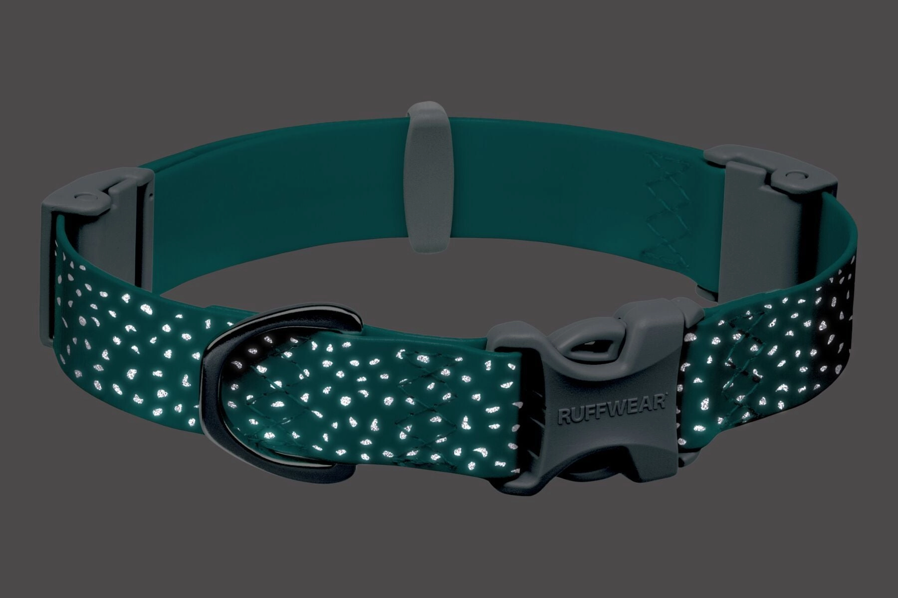 Ruffwear Confluence Reflective Waterproof Dog Collar (Aurora Teal)