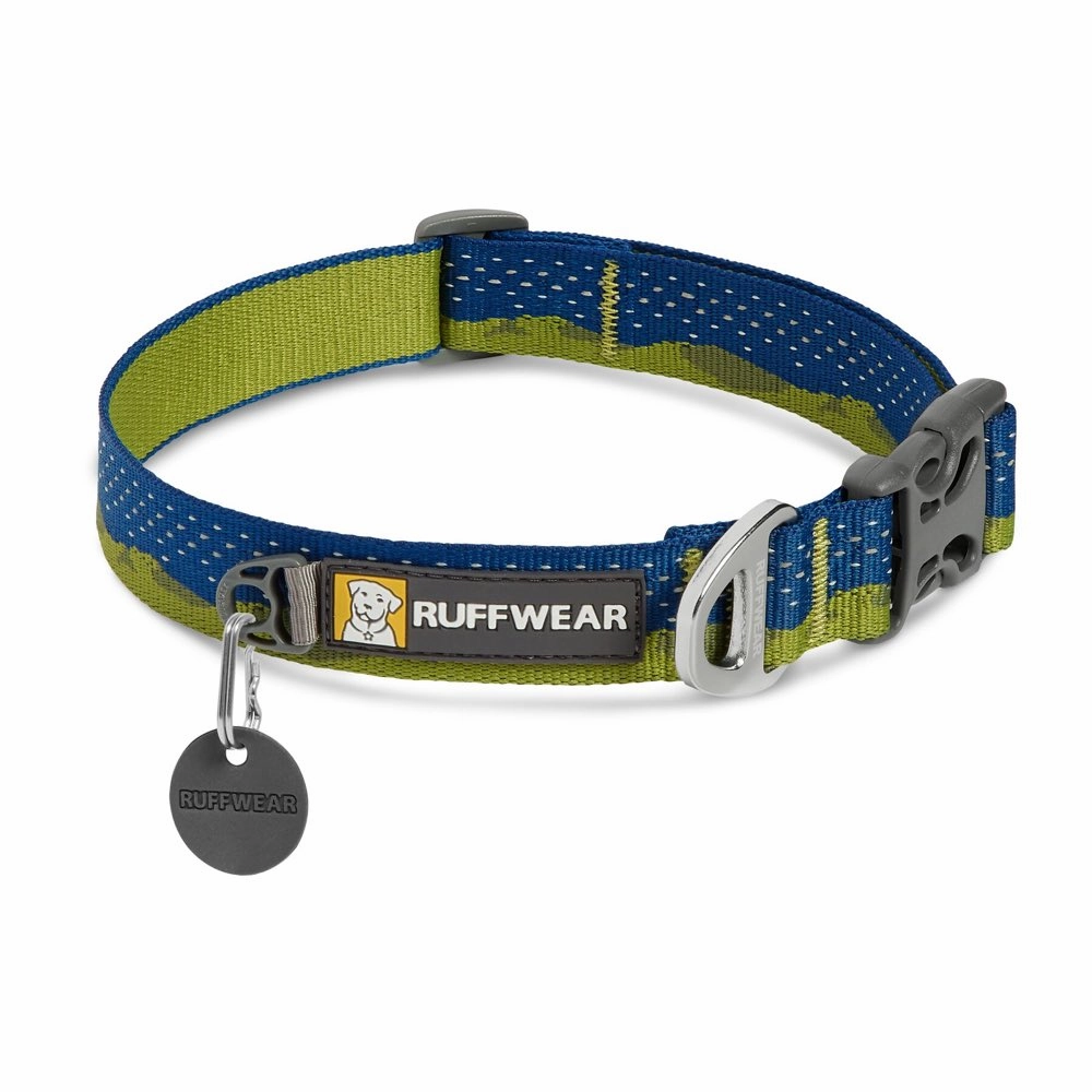 Ruffwear Crag Reflective Dog Collar (Green Hills) grain free dog food natural dog biscuits high protein dog food dog food pack dog meat sticks