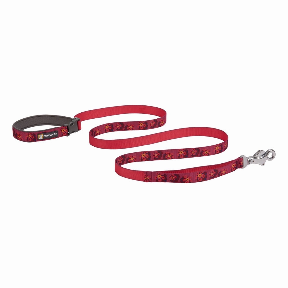 Ruffwear Flat Out Patterned Multi-Function Dog Leash (Alpenglow Burst) puppy food dog jerky treats dog dental treats dog chicken strips organic dog food