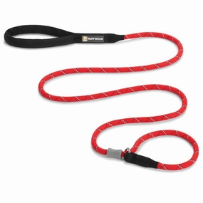 Ruffwear Just-a-Cinch Reflective Rope Slip Dog Leash (Red Currant) puppy food dog jerky treats dog dental treats dog chicken strips organic dog food