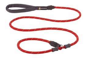 Ruffwear Just-a-Cinch Reflective Rope Slip Dog Leash (Red Sumac) puppy food dog jerky treats dog dental treats dog chicken strips organic dog food