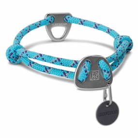 Ruffwear Knot-a-Collar Reflective Adjustable Rope Dog Collar (Blue Atoll) grain free dog food natural dog biscuits high protein dog food dog food pack dog meat sticks