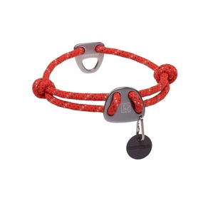 Ruffwear Knot-A-Collar Reflective Adjustable Rope Dog Collar (Red Sumac) grain free dog food natural dog biscuits high protein dog food dog food pack dog meat sticks