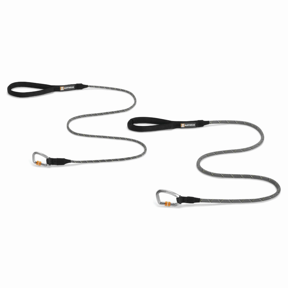 Ruffwear Knot-a-Leash Reflective Rope Dog Leash (Granite Gray) puppy food dog jerky treats dog dental treats dog chicken strips organic dog food