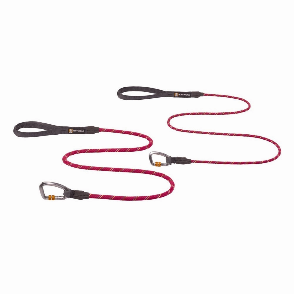 Ruffwear Knot-A-Leash Reflective Rope Dog Leash (Hibiscus Pink) puppy food dog jerky treats dog dental treats dog chicken strips organic dog food