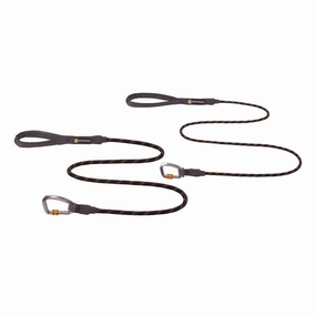 Ruffwear Knot-a-Leash Reflective Rope Dog Leash (Obsidian Black) puppy food dog jerky treats dog dental treats dog chicken strips organic dog food