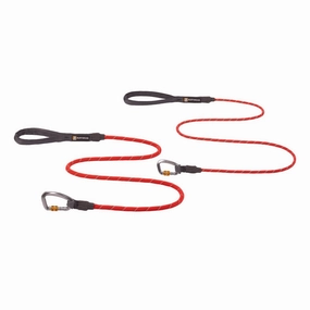 Ruffwear Knot-A-Leash Reflective Rope Dog Leash (Red Sumac) puppy food dog jerky treats dog dental treats dog chicken strips organic dog food
