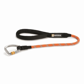 Ruffwear Knot-a-Long Reflective Rope Traffic Dog Leash (Pumpkin Orange) puppy food dog jerky treats dog dental treats dog chicken strips organic dog food