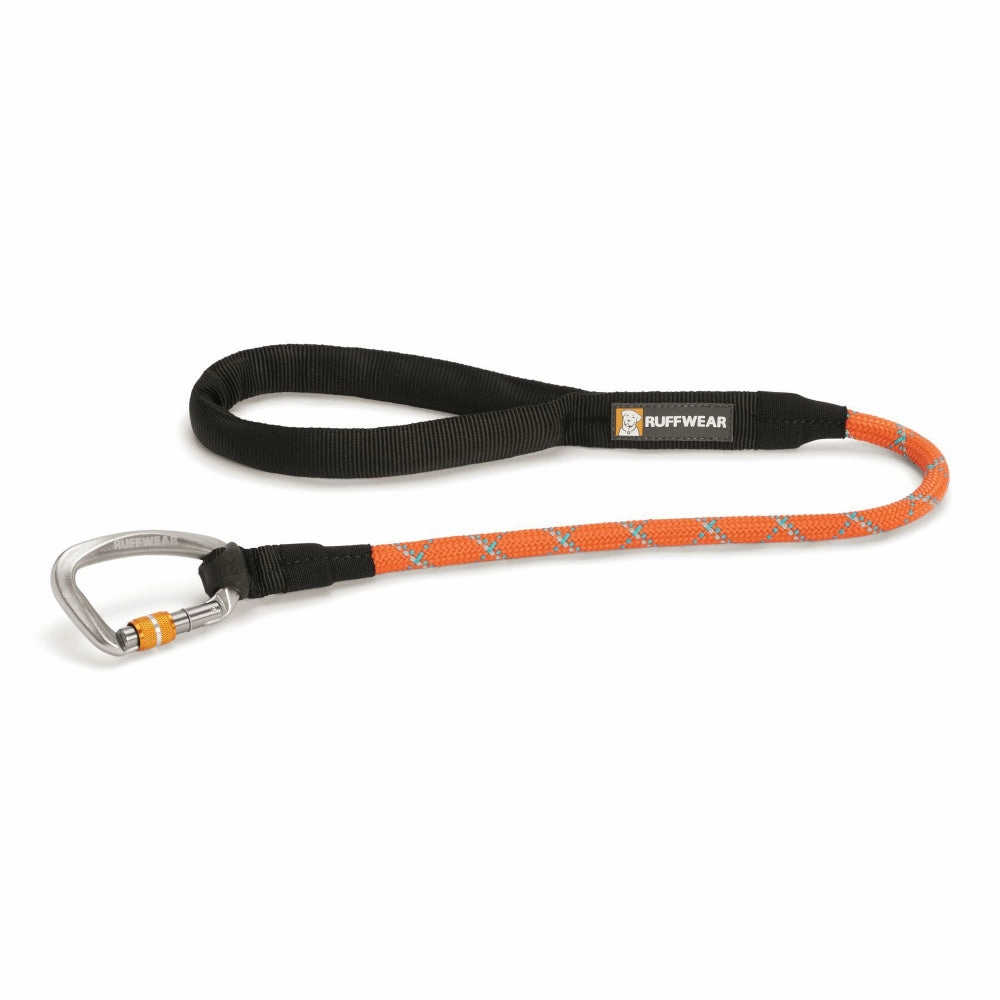 Ruffwear Knot-a-Long Reflective Rope Traffic Dog Leash (Pumpkin Orange) puppy food dog jerky treats dog dental treats dog chicken strips organic dog food