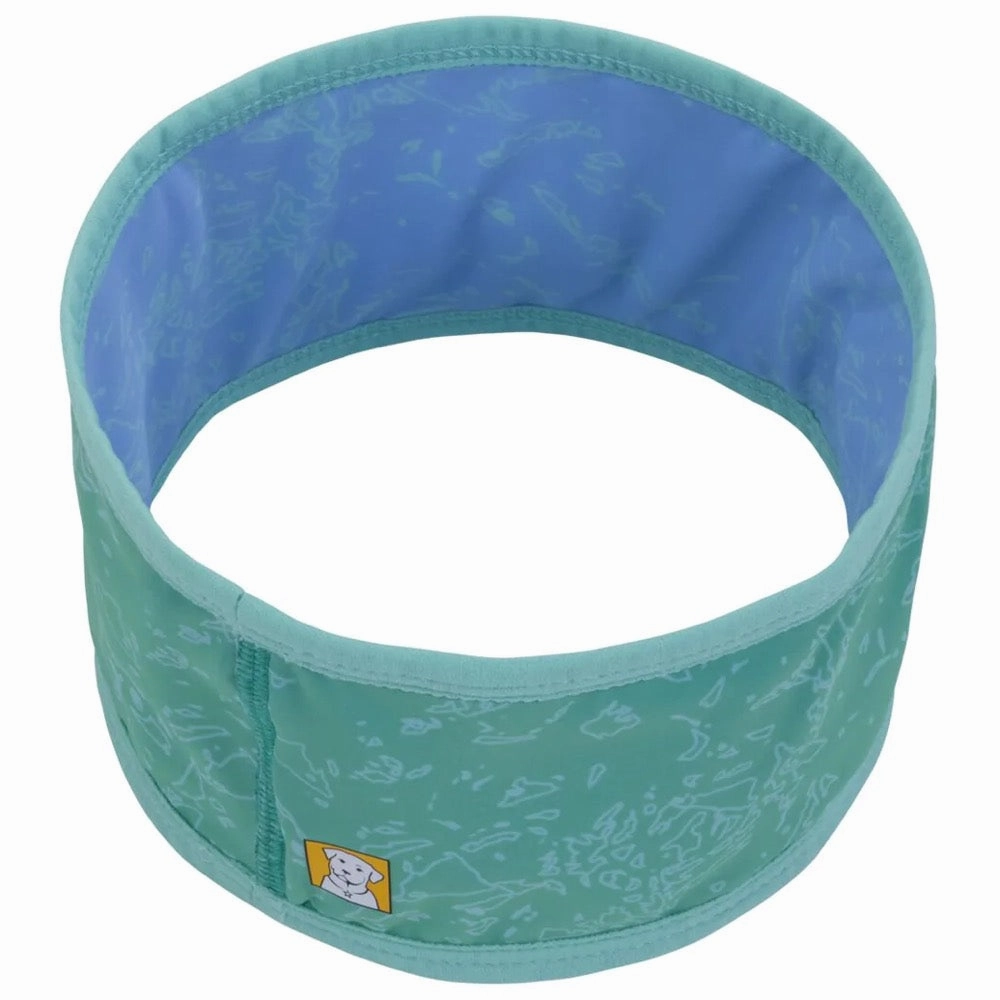 Ruffwear Swamp Cooler Reversible Cooling Dog Neck Gaiter (Aurora Teal/Heliotrope Purple)