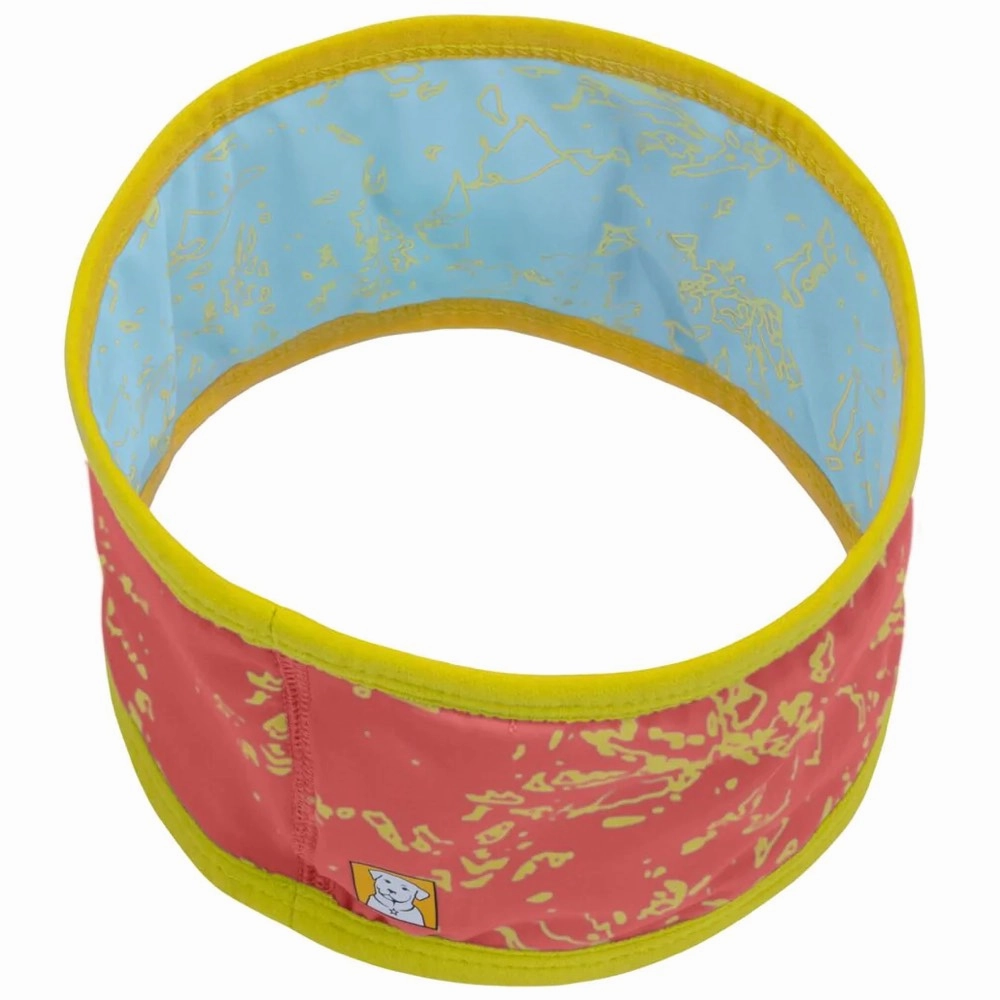 Ruffwear Swamp Cooler Reversible Cooling Dog Neck Gaiter (Salmon Pink/Blue Mist)
