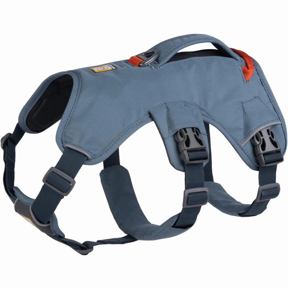 Ruffwear Web Master Secure Multi-Function Handled Dog Harness (Slate Blue) grain free dog food natural dog biscuits high protein dog food dog food pack dog meat sticks