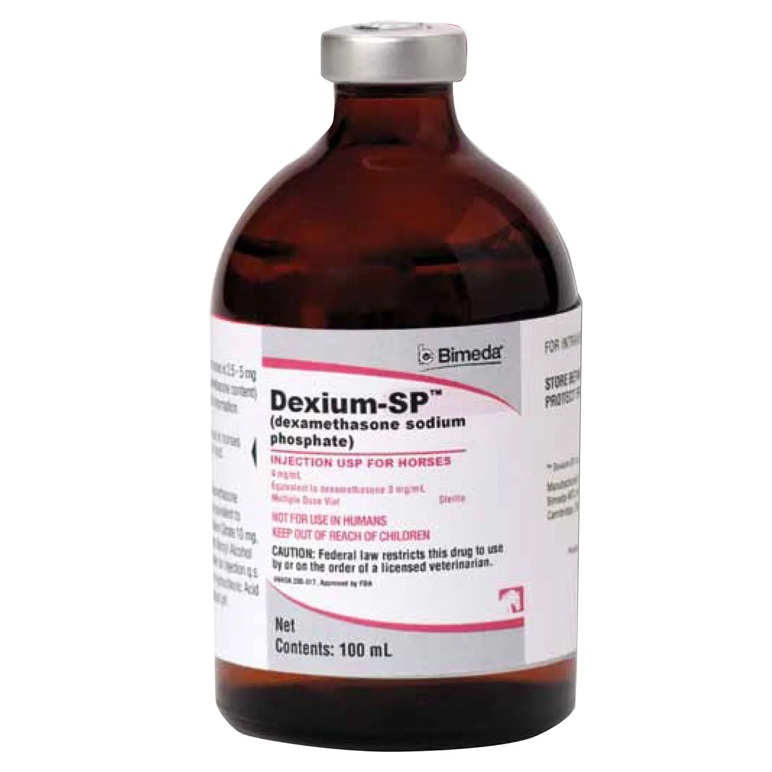 Rx Dexium SP (dexamethasone sodium phosphate) Injection for Horses, 4mg/ml x 100 ml