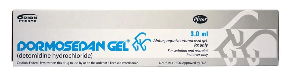 Rx Dormosedan (detomidine hydrochloride) Gel for Horses