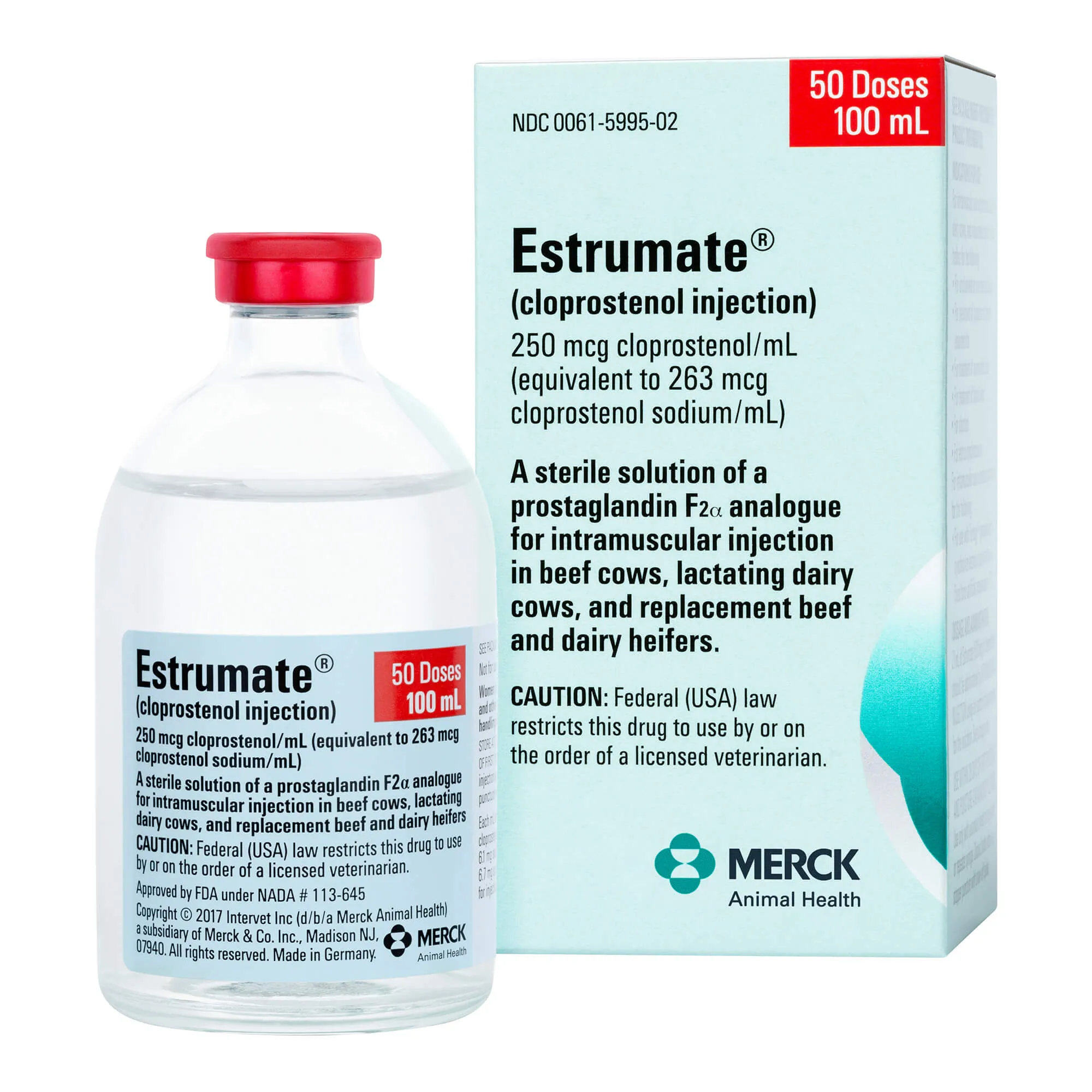 Rx Estrumate (cloprostenol injection) for Cattle