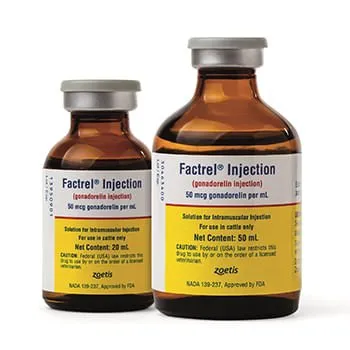 Rx Factrel (gonadorelin) Injection for Cattle, 50 mcg/mL