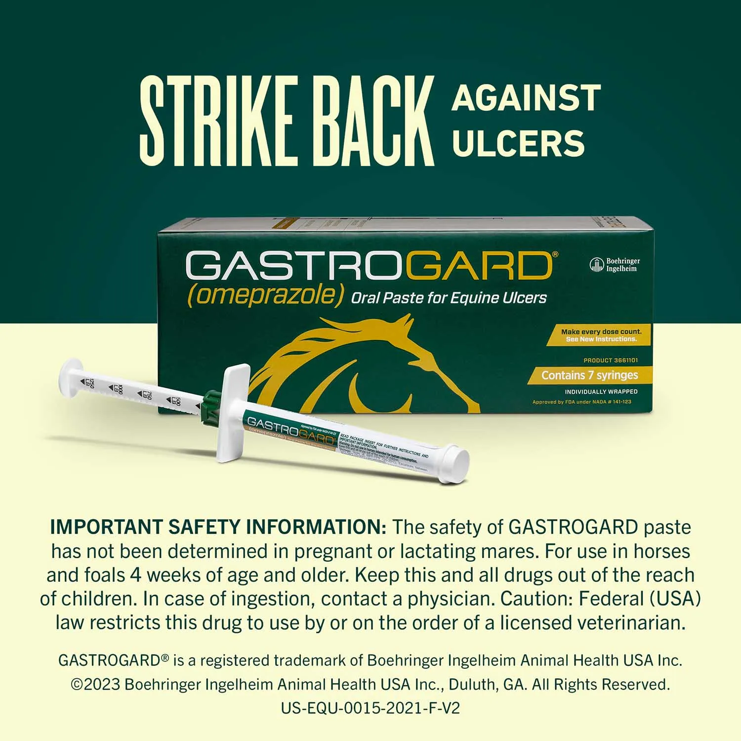 Rx Gastrogard (omeprazole) Oral Paste for Horses, 7 ct