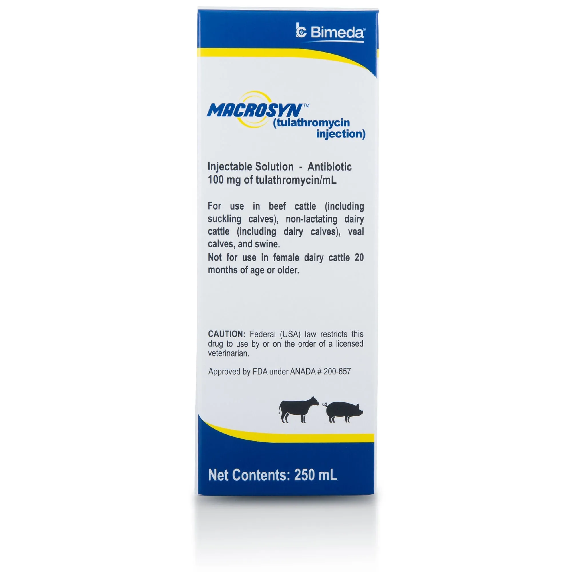 Rx Macrosyn (tulathromycin) Injection for Swine & Cattle