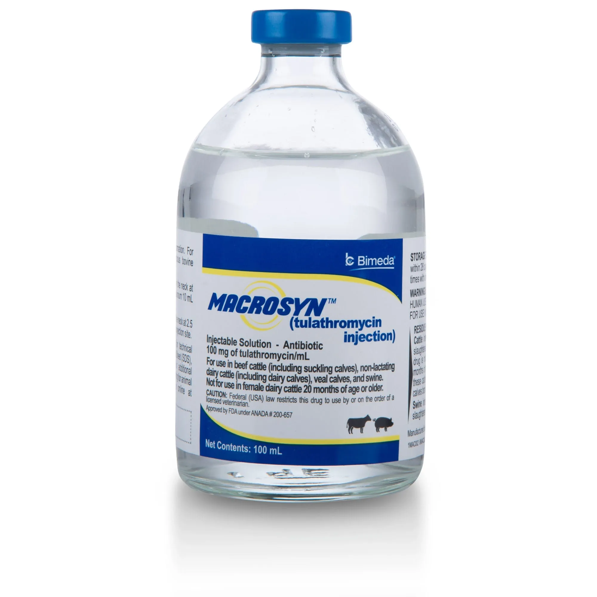 Rx Macrosyn (tulathromycin) Injection for Swine & Cattle