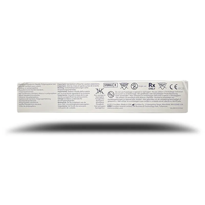 Rx Monoject Polypropylene Hub Needles, Box of 100