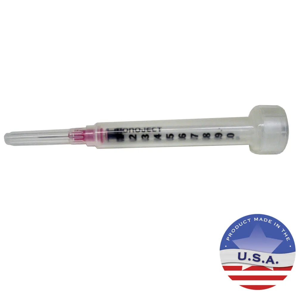 Rx Monoject Tuberculin (TB) Syringe with Needle