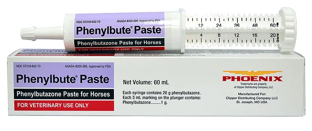Rx Phenylbute Paste (phenylbutazone paste) for Horses, 60 mL