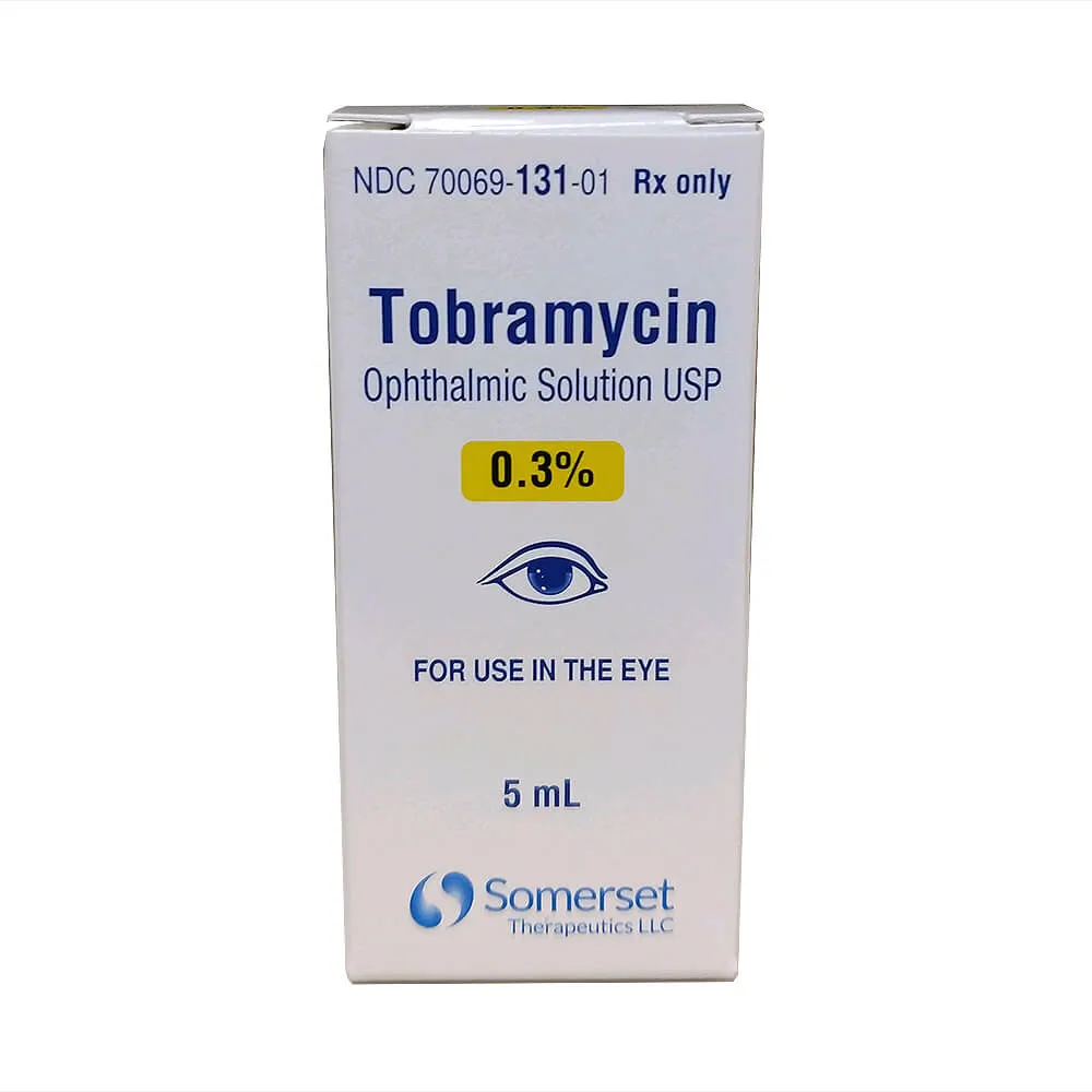 Rx Tobramycin (Generic) Opthalmic Solution 0.3%, 5ml bottle