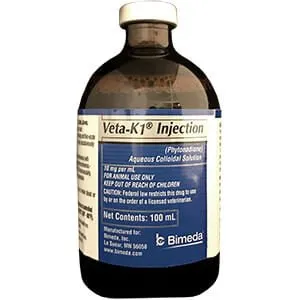 Rx Veta-K1 (phytonadione) Injection, 100ml
